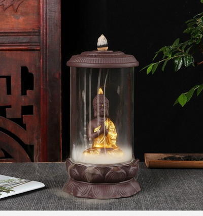 Brûleur d'encens Éléphant Ganesh Doré