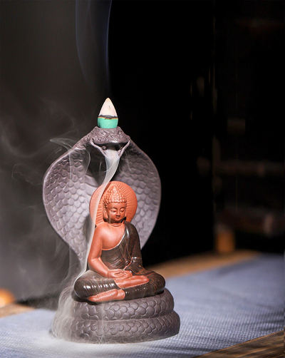 Brûleur d'Encens Bouddha "Bouche du Serpent"