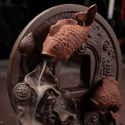 Brûleur d'Encens Cascade de Poissons