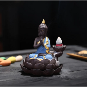 Brûleur d'Encens  "Bouddha sur Lotus"