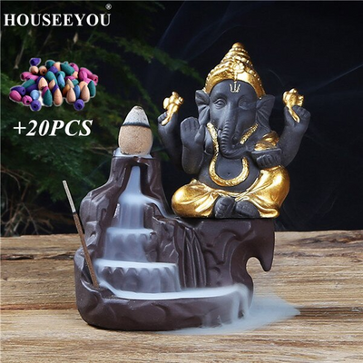 Brûleur d'Encens Cascade de Ganesh