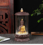 Brûleur d'encens Éléphant Ganesh Doré