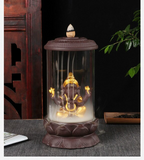 Brûleur d'encens Éléphant Ganesh Doré