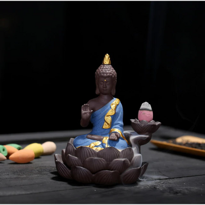 Brûleur d'Encens  "Bouddha sur Lotus"