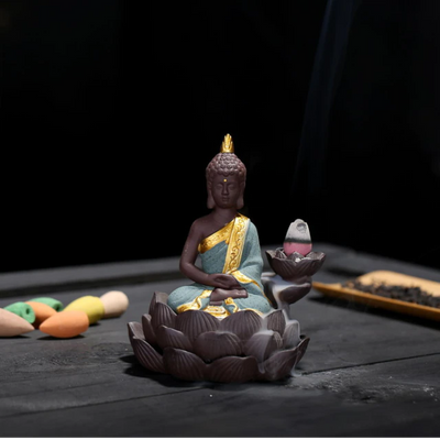 Brûleur d'Encens  "Bouddha sur Lotus"