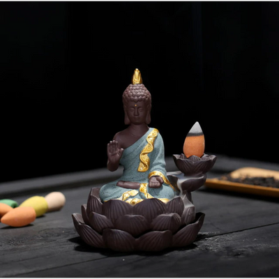 Brûleur d'Encens  "Bouddha sur Lotus"