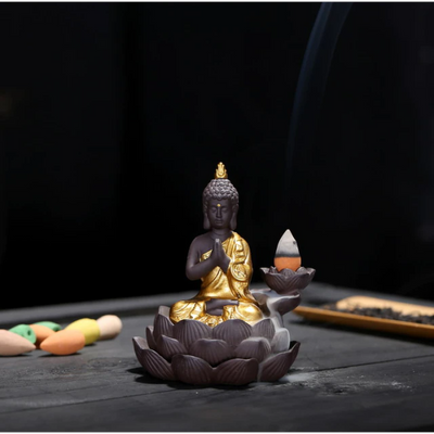 Brûleur d'Encens  "Bouddha sur Lotus"