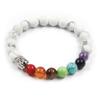 Bracelet 7 Chakras “Howlite”