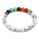 Bracelet 7 Chakras “Howlite”