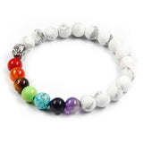 Bracelet 7 Chakras “Howlite”