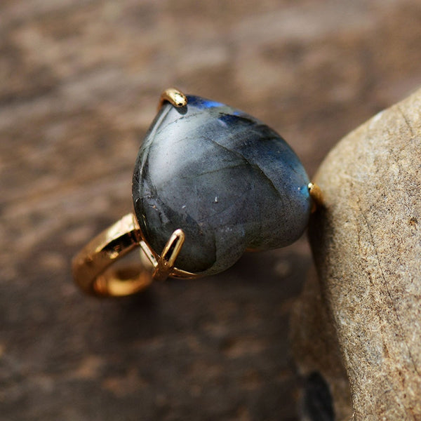 Bague Pierre Naturelle Labradorite