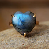 Bague Pierre Naturelle Labradorite