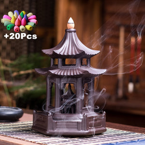 Brûleur d'Encens Japonais "Pagode Zen"