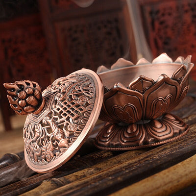 Brûleur d'encens Fleur de Lotus Scintillant