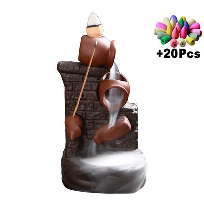 Brûleur d'Encens Cascade "Poteries Antiques"