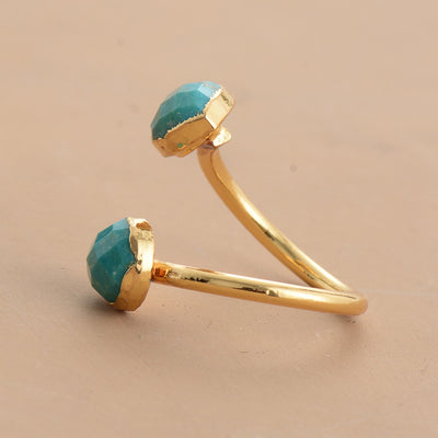 Bague "Harmonie Spirituelle" en Pierre de Turquoise