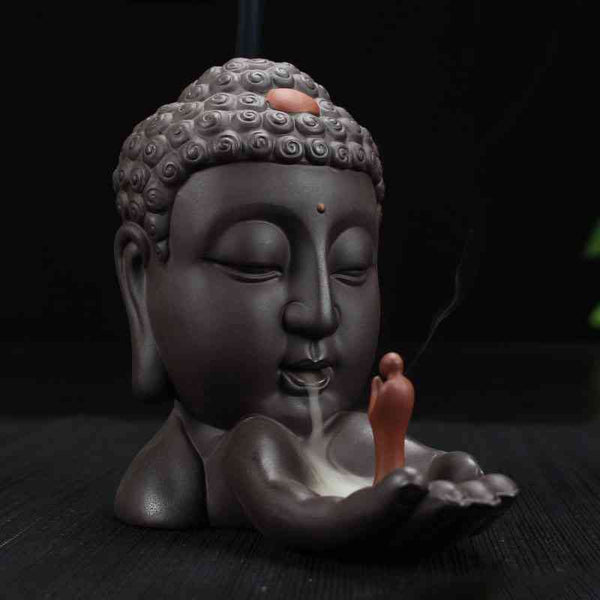 Brûleur d'encens Tête de Bouddha