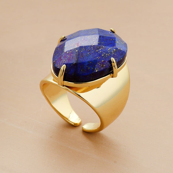 Bague « Amélioration de l’expression » en Lapis Lazuli