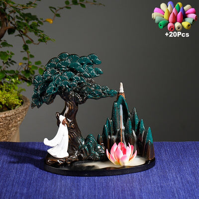 Brûleur d'Encens Cascade Rocheuse