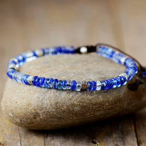 Bracelet "Sérénité" avec pierres de jaspe, labradorite ou quartz