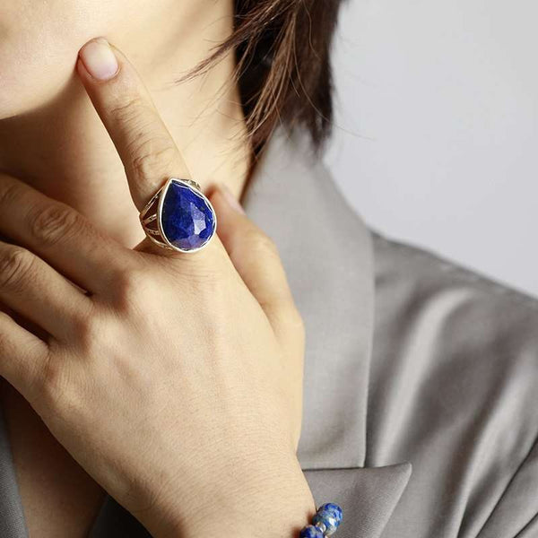 Bague en Lapis Lazuli ou Labradorite