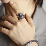 Bague en Lapis Lazuli ou Labradorite