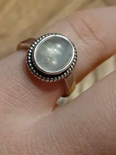 Bague en Pierre de Lune et Argent 925