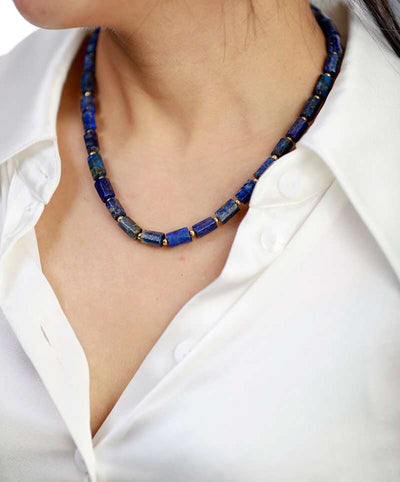 Collier Ras de Cou en pierres semi-précieuses