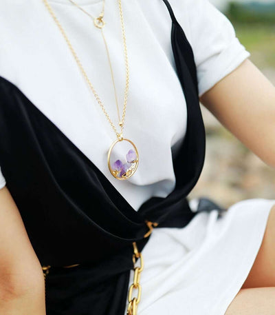 Collier "Anti-stress" en pierres de Améthyste
