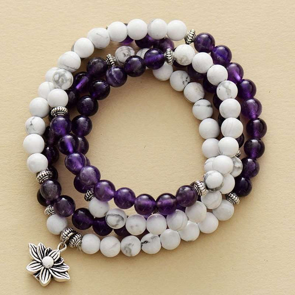 Japa Mala 108 perles - 2 Modèles avec pierres naturelles combinées