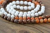 Collier Bouddhiste 108 perles en Agate et Jaspe