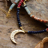 Collier clair de lune 7 chakras