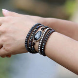 Bracelet de "Vigueur et Force" en Onyx noir