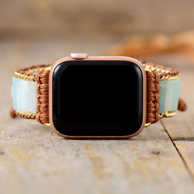 Correa Apple Watch de los 7 Chakras con piedras de jaspe