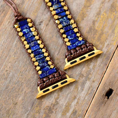 Bracelet Apple Watch avec pierres semi-précieuses