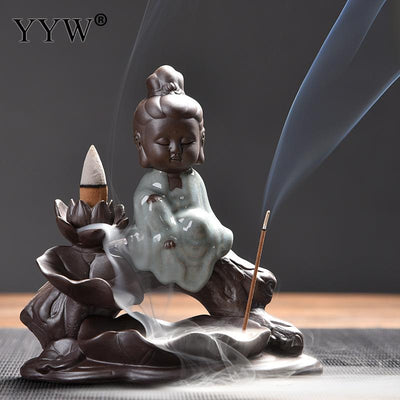 Brûleur d'Encens Cascade "Le moine sur un arbre"