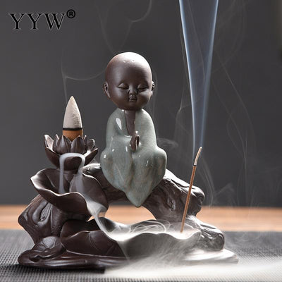 Brûleur d'Encens Cascade "Le moine sur un arbre"