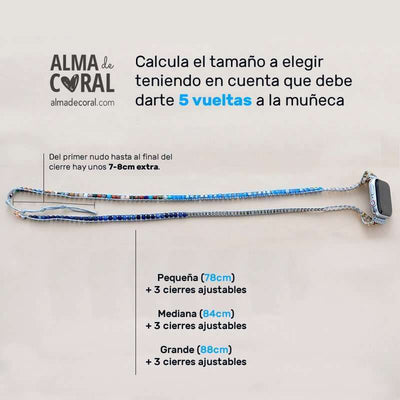 Bracelet Apple Watch élégant avec pierres de jaspe