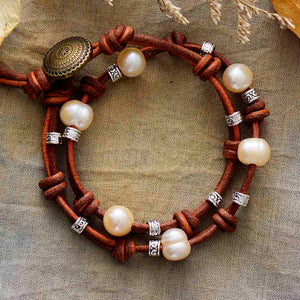 Bracelet avec perles d'eau douce