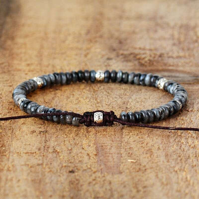 Bracelet "Sérénité" avec pierres de jaspe, labradorite ou quartz