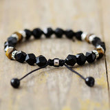 Bracelet "Protection Totale" en Onyx Noir et Oeil de Tigre