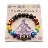 Pulsera de la curación de los 7 chakras