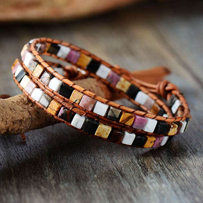 Bracelet mosaïque "Anti-stress" en jaspe