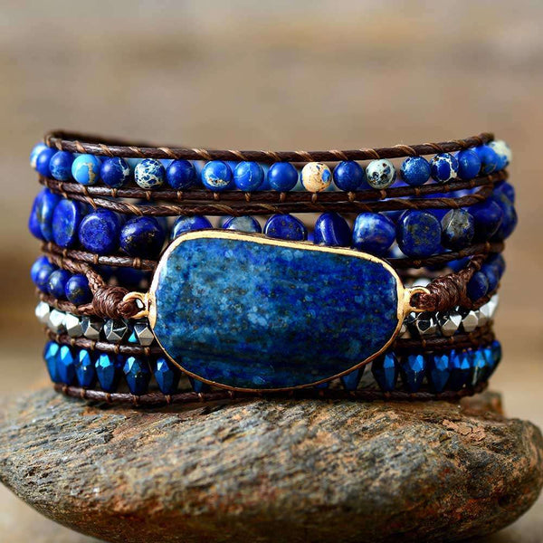 Pulsera unisex del incremento de la capacidad física con Lapis Lazuli